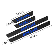 Load image into Gallery viewer, 4PCS Waterproof Carbon Fiber Sticker Protective for Renault duster megane 2 logan renault clio Car accessories Automobiles