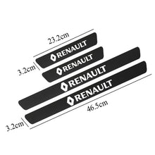 Load image into Gallery viewer, 4PCS Waterproof Carbon Fiber Sticker Protective for Renault duster megane 2 logan renault clio Car accessories Automobiles